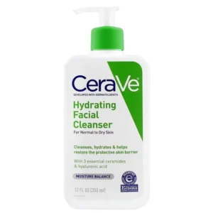 CeraVe Hydrating Facial Cleanser, Normal To Dry Skin, 355ml
